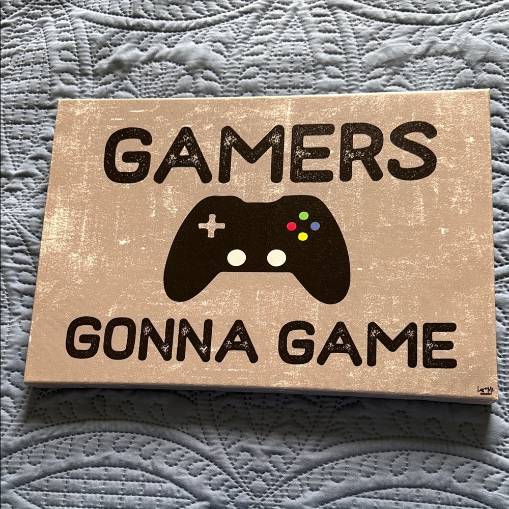Gamers Gonna Game Canvas Wall Art